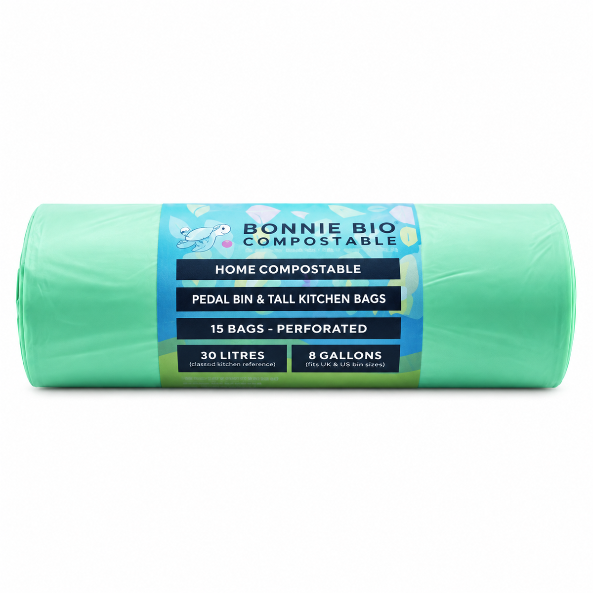 30L Roll Compostable Rubbish Bags (15 Bags/Roll)