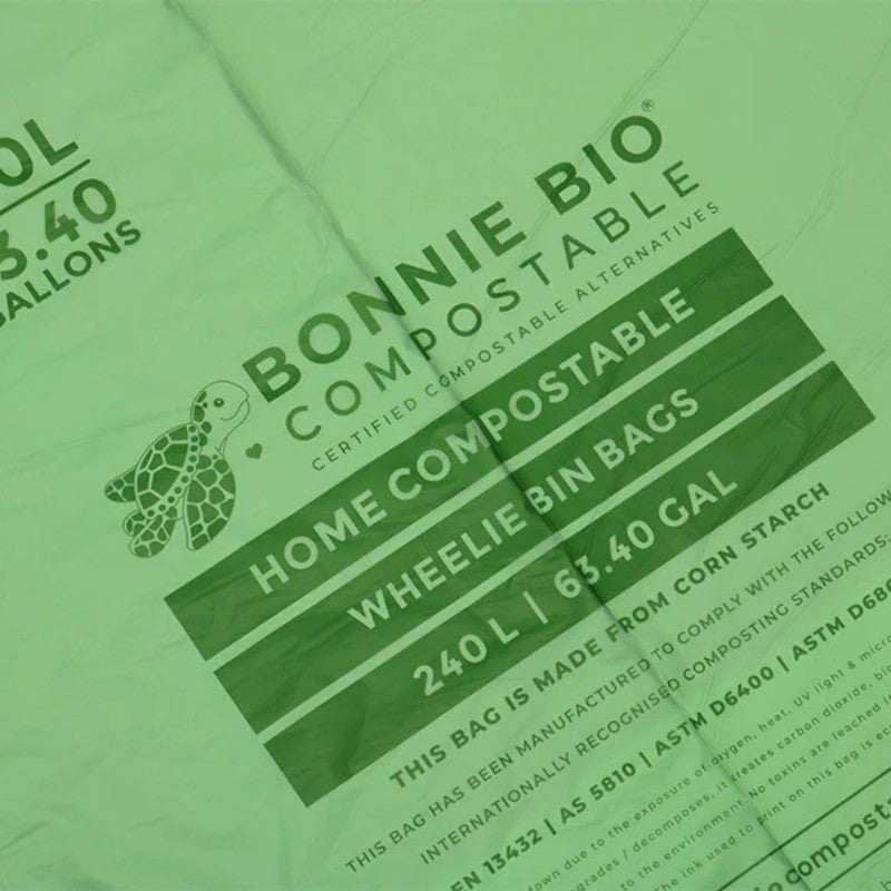 240L Compostable Garbage & Wheelie Bin Bags