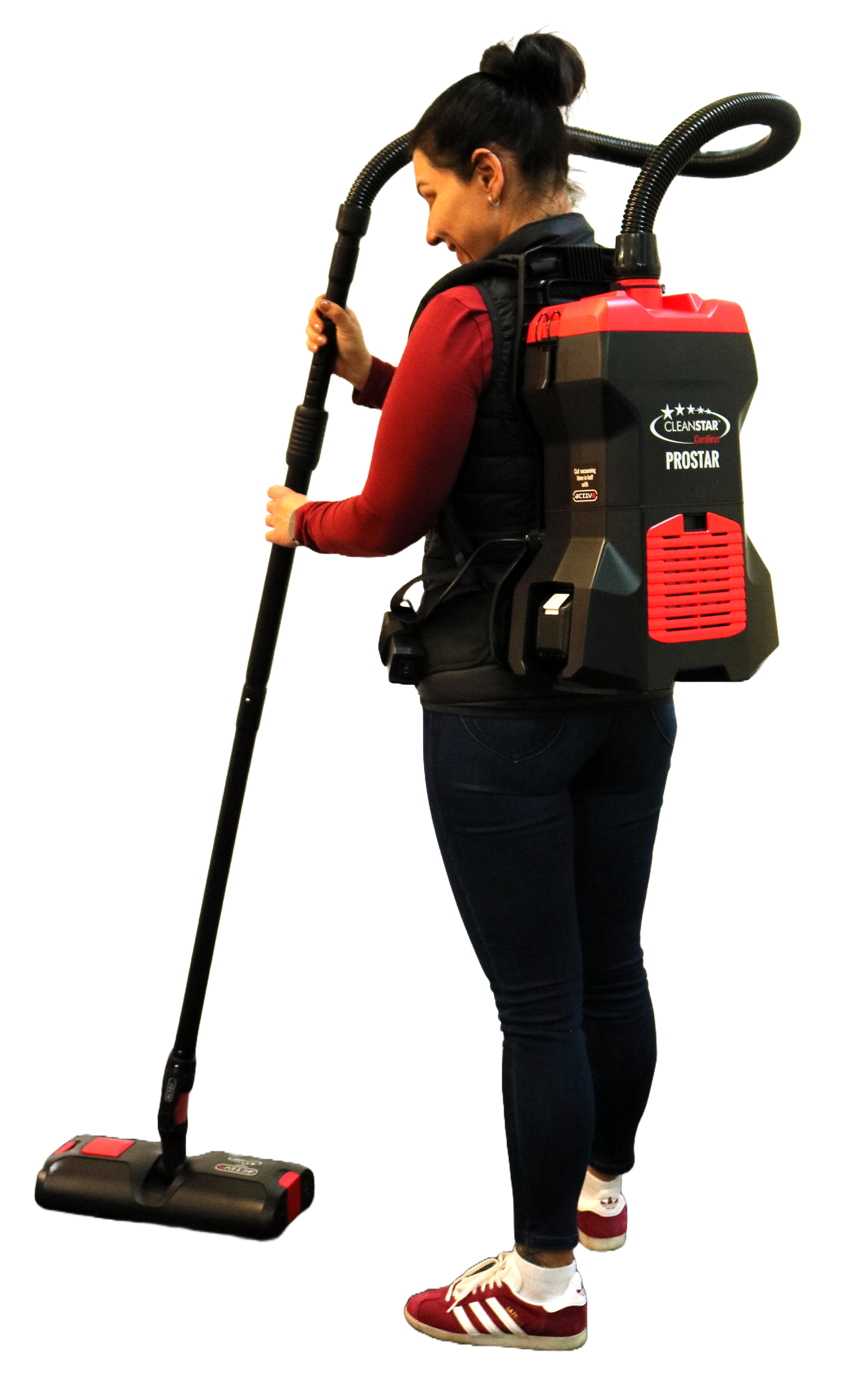 PROSTAR BATTERY POWERED BACKPACK with ACTIV8 "Combo for the ultimate cordless clean"