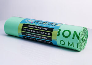 120-140L Compostable Garbage & Wheelie Bin Bags – Roll of 10
