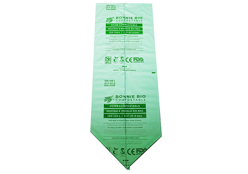 120-140L Compostable Garbage & Wheelie Bin Bags – Roll of 10 - Image 4