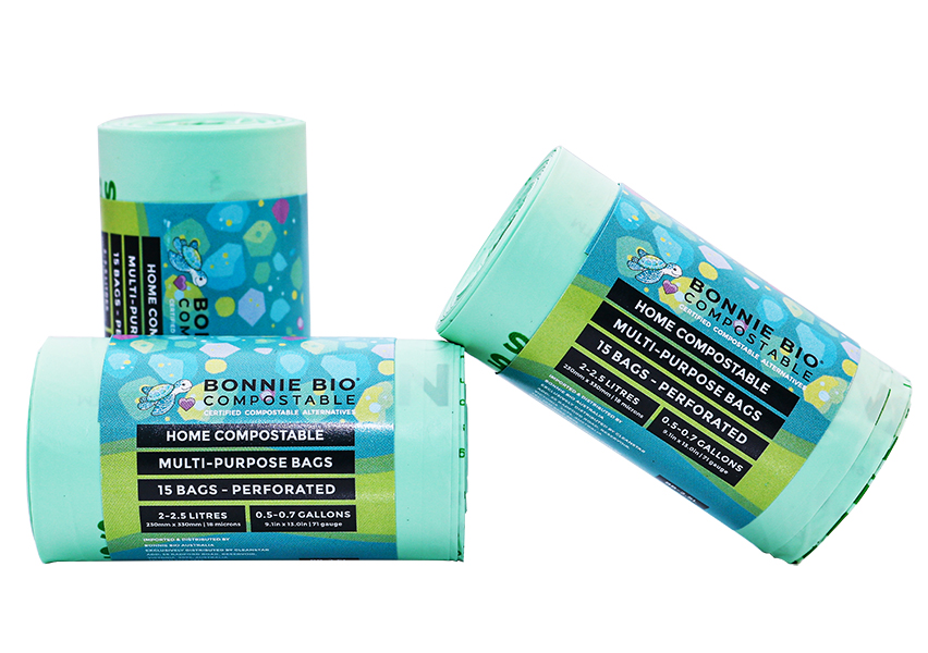 2-2.5L Compostable Multi-Purpose Bags – 48 Roll Box (15 Bags Per Roll) - Image 5