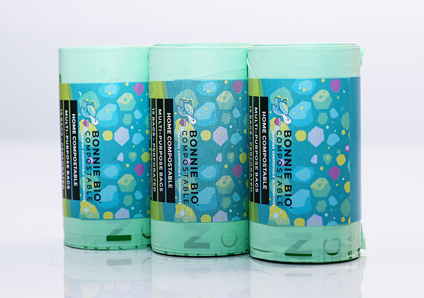 2-2.5L Compostable Multi-Purpose Bags – 48 Roll Box (15 Bags Per Roll) - Image 2