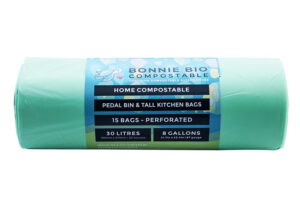 30L Compostable Bin & Rubbish Bags – Roll of 15