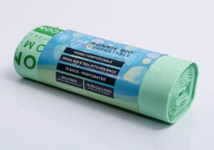 60L Compostable Bin & Rubbish Bags – Roll of 15