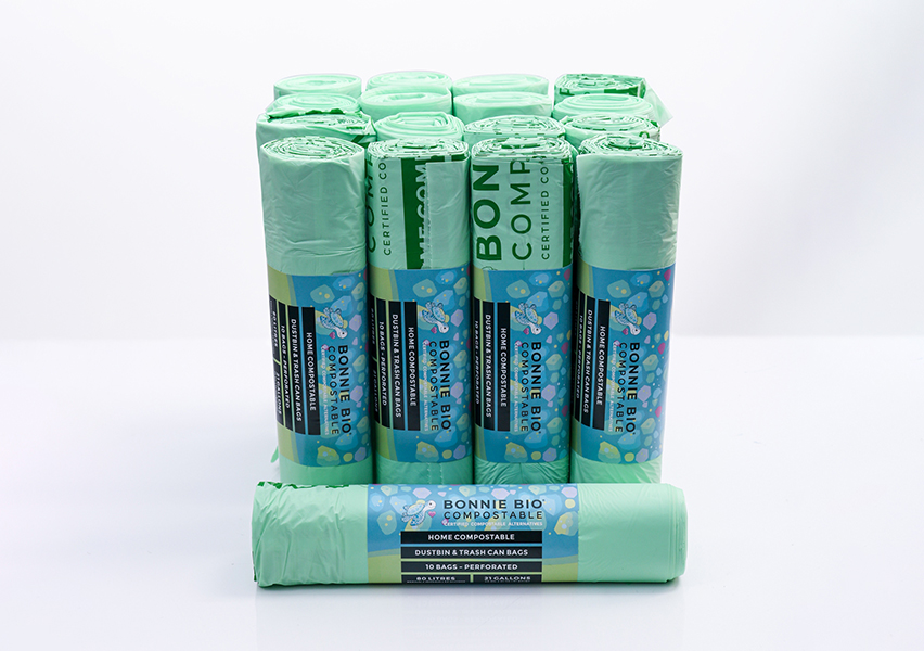 80L Compostable Garbage Bags – 20 Roll Box (10 Bags Per Roll)