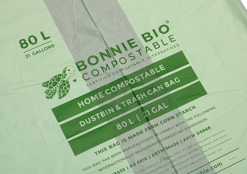 80L Compostable Garbage Bags – 20 Roll Box (10 Bags Per Roll) - Image 7