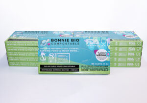 Medium Size Compostable Disposable Gloves – 100 Gloves Per Box (24 Boxes) 1200 Pairs